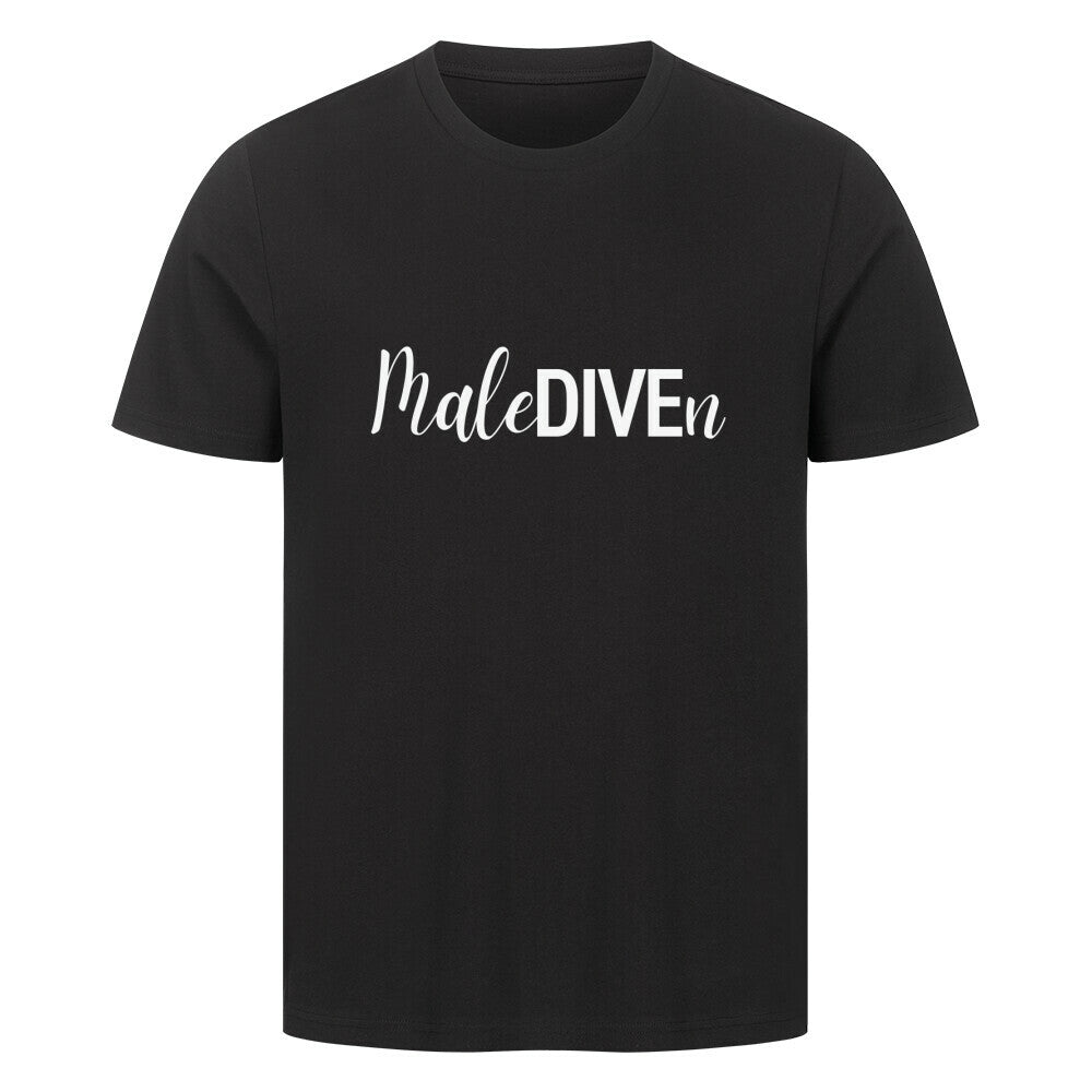 Malediven T-Shirt für Taucher in schwarz