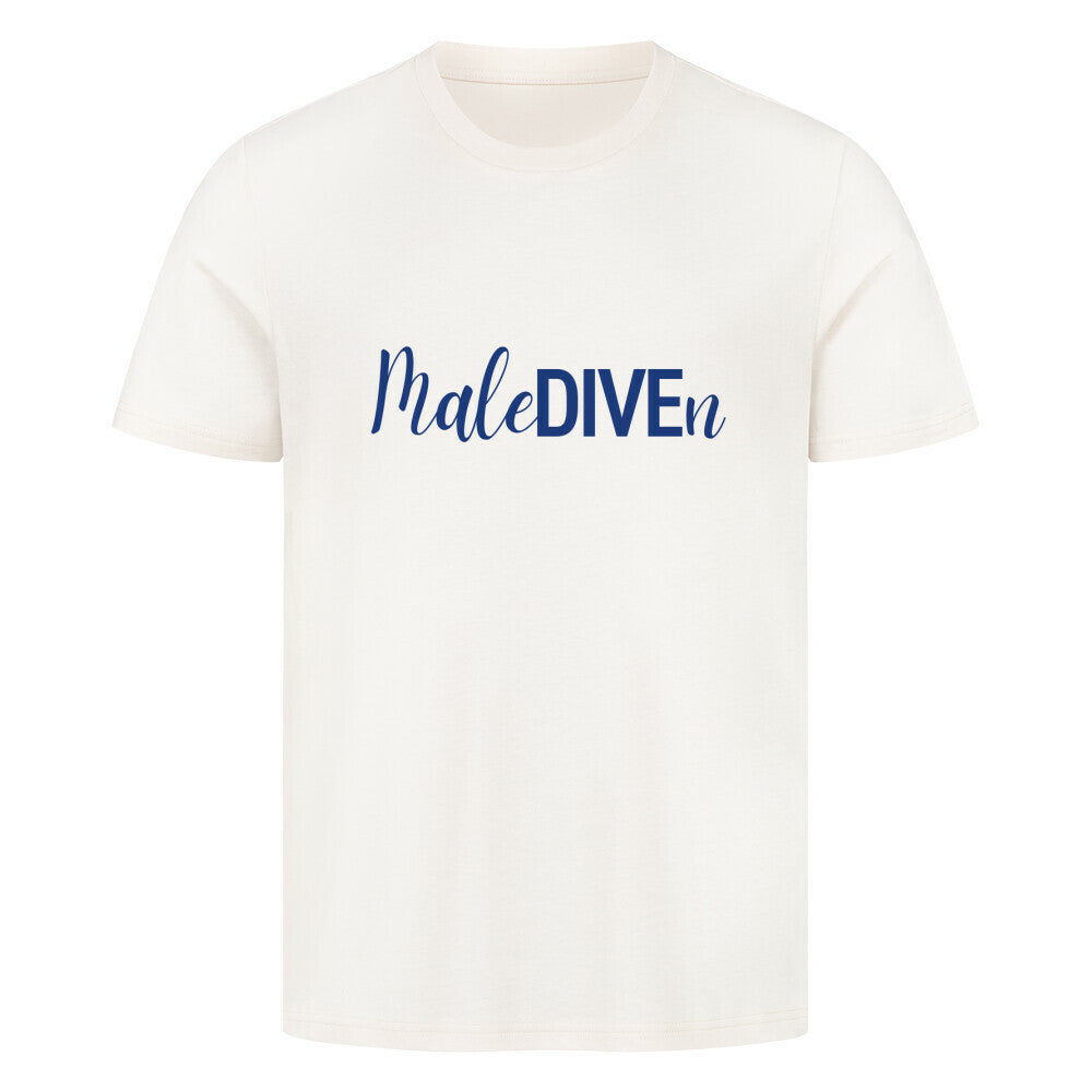Malediven T-Shirt für Taucher in hellbeige