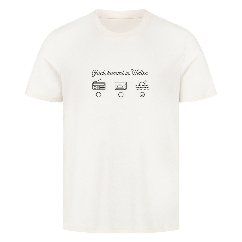 lustiges T-Shirt mit Meeres-Motiv in hellbeige