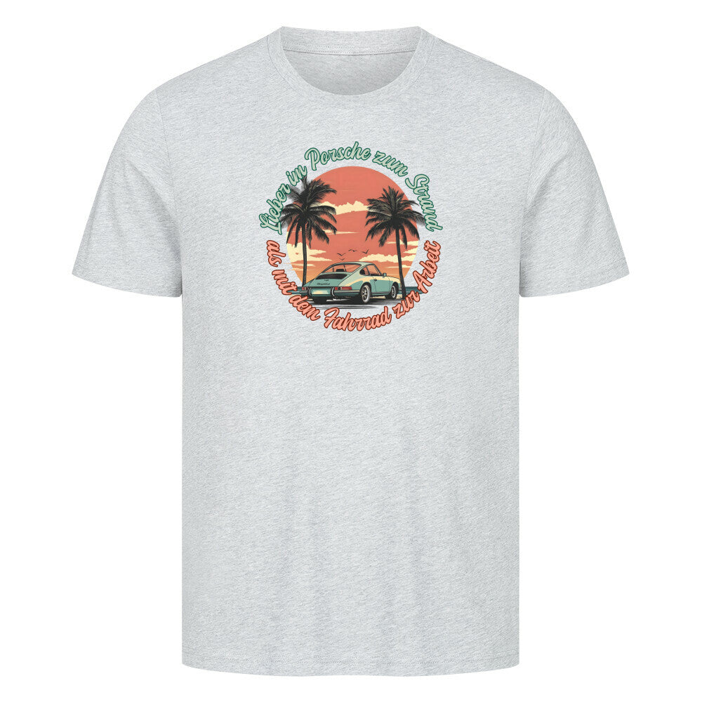Strand T-Shirt im Retro-Look in grau
