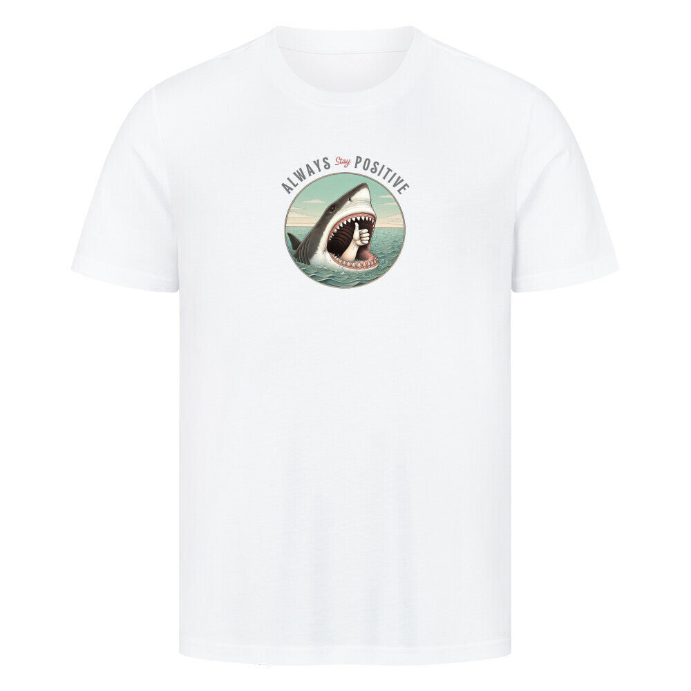 Sarkastisches Hai T-Shirt in weiß