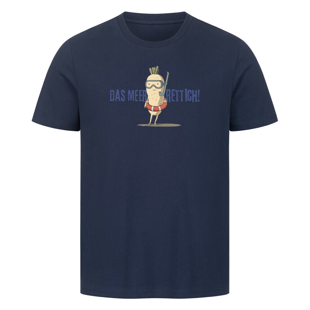 Lustiges Meeres T-Shirt in blau