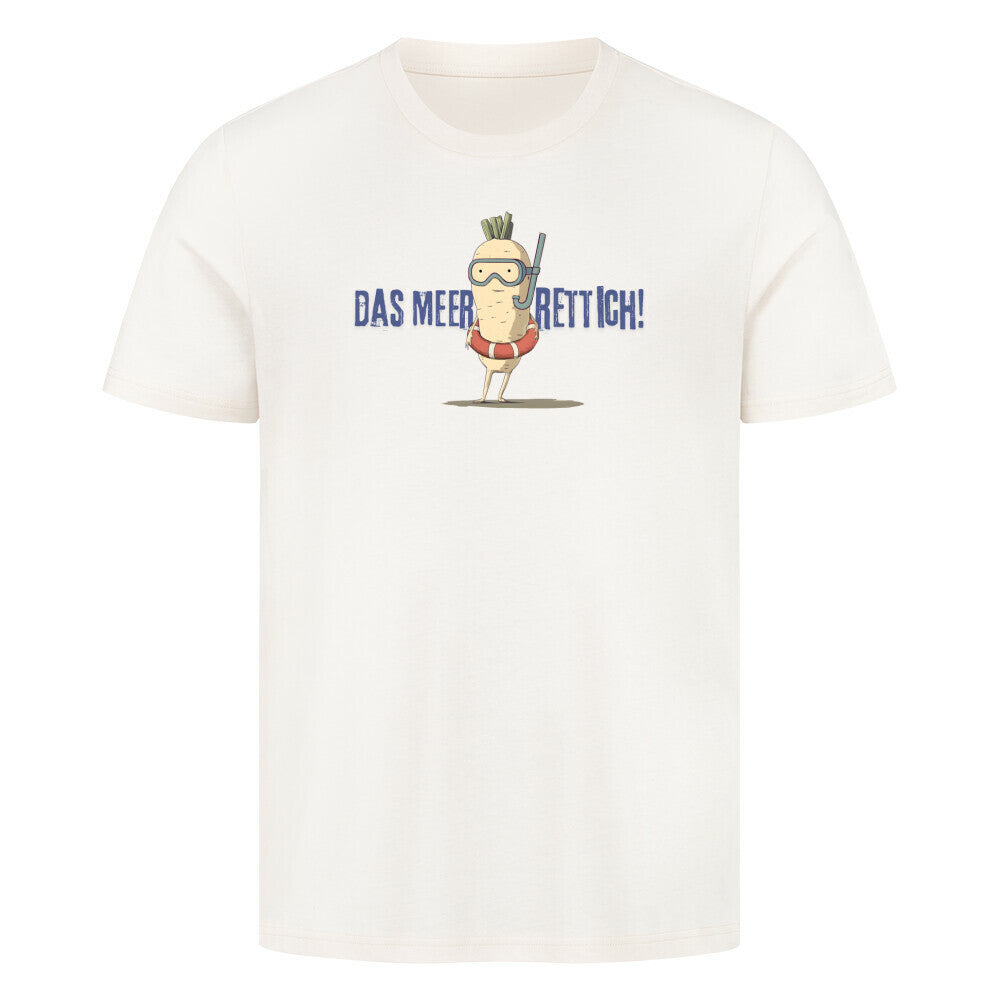 Lustiges Meeres T-Shirt in hellbeige