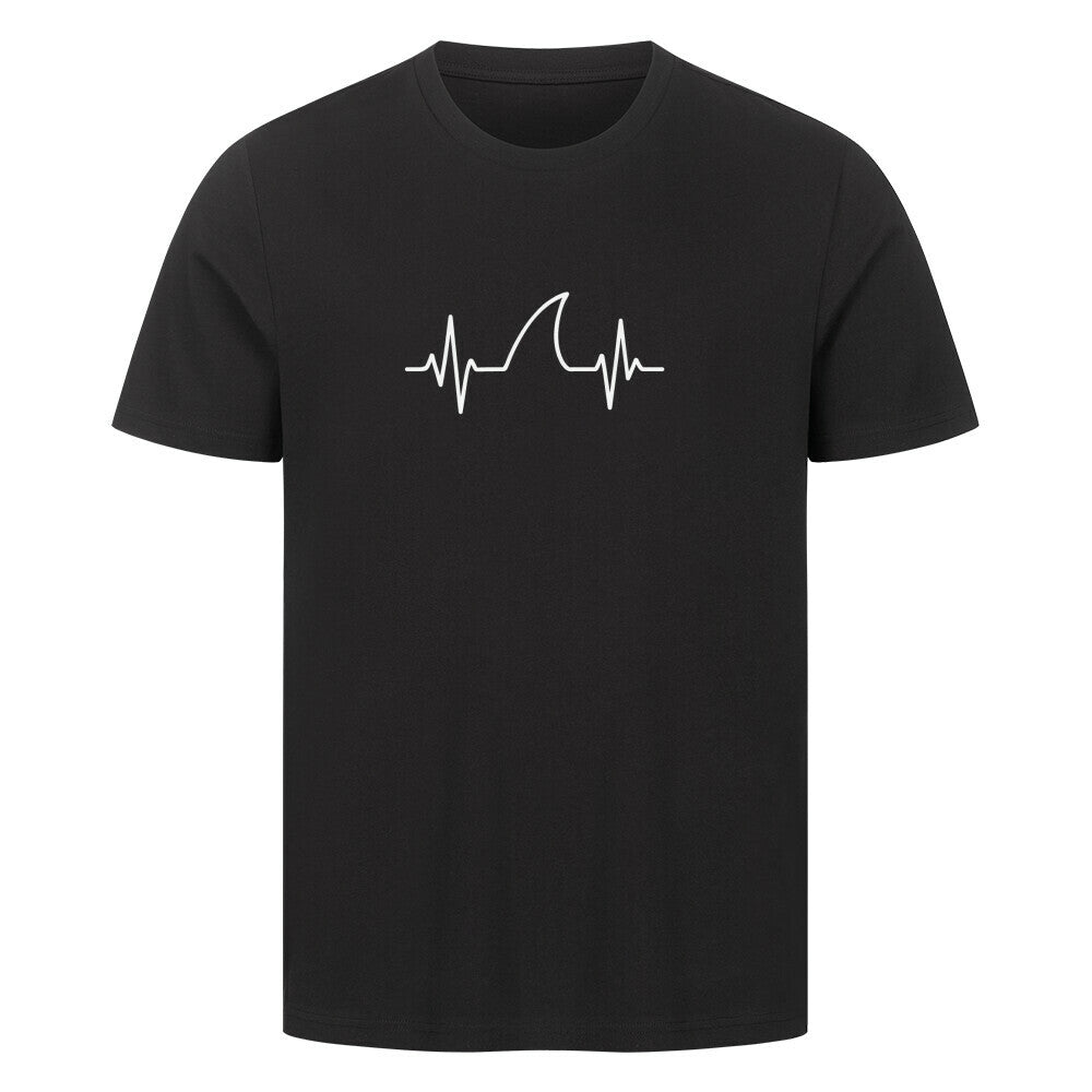 Taucher T-Shirt mit erhöhter Hai Pulsfrequenz in schwarz