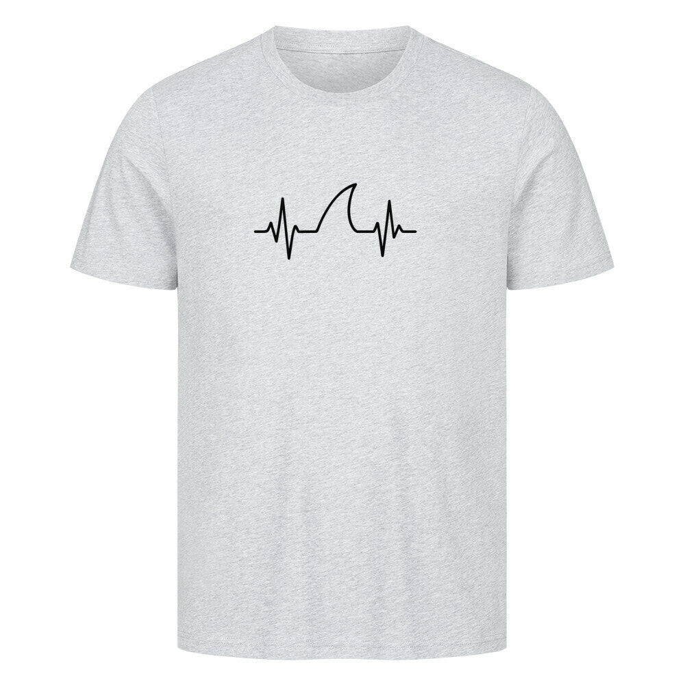Taucher T-Shirt mit erhöhter Hai Pulsfrequenz in grau