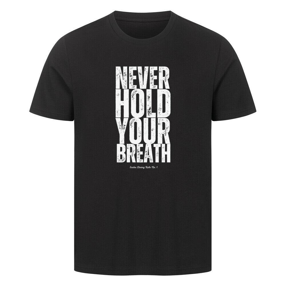 Taucher T-Shirt mit Scuba Diving Rule No. 1 in schwarz