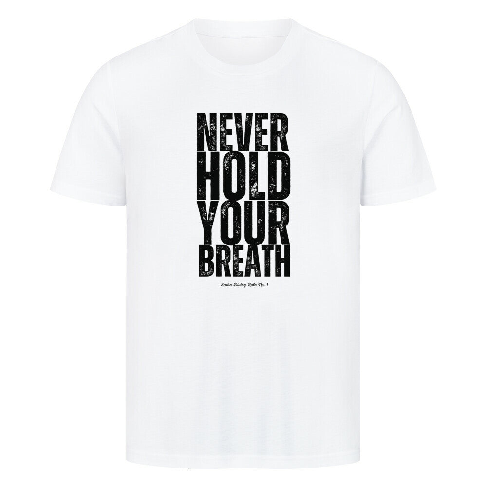 Taucher T-Shirt mit Scuba Diving Rule No. 1 in weiß