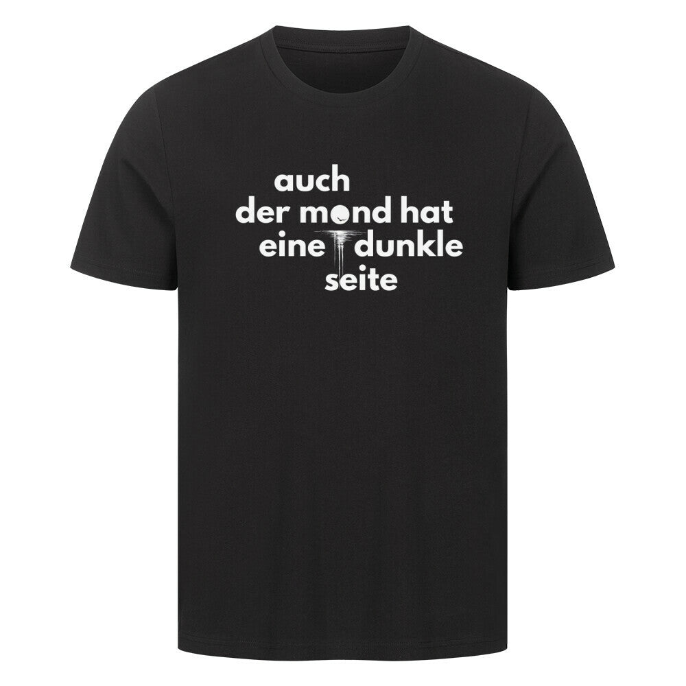 Mond über Wasser T-Shirt in schwarz