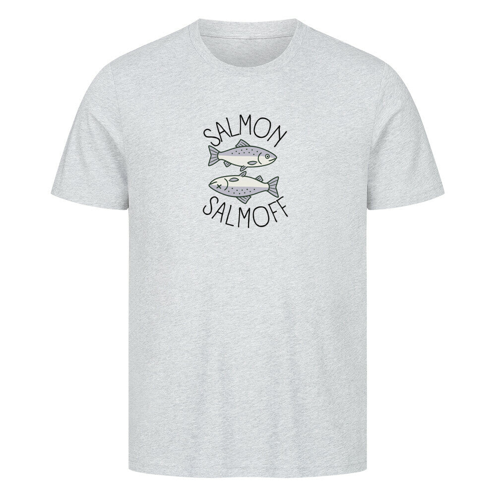 Lustiges Meeres T-Shirt "Salmon" in grau