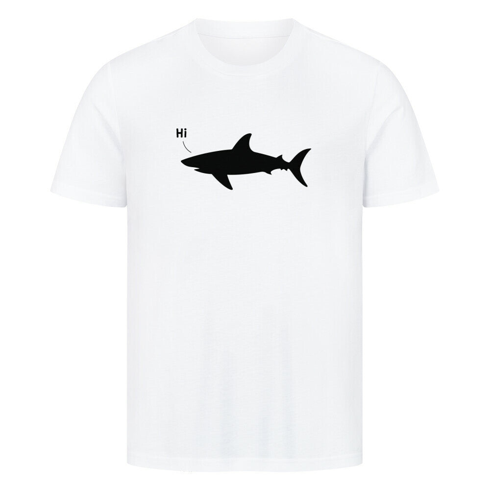 Taucher T-Shirt "Hi" in weiß