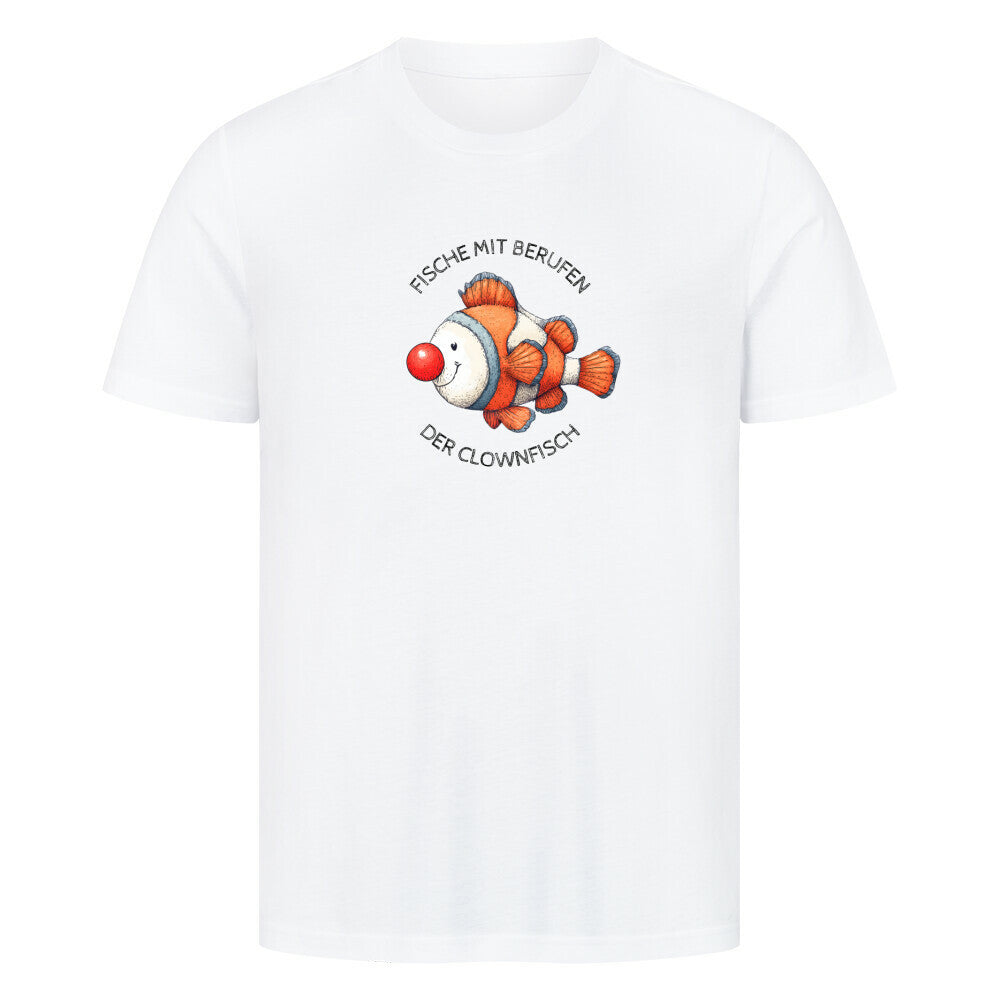 lustiges Clownfisch T-Shirt in weiß