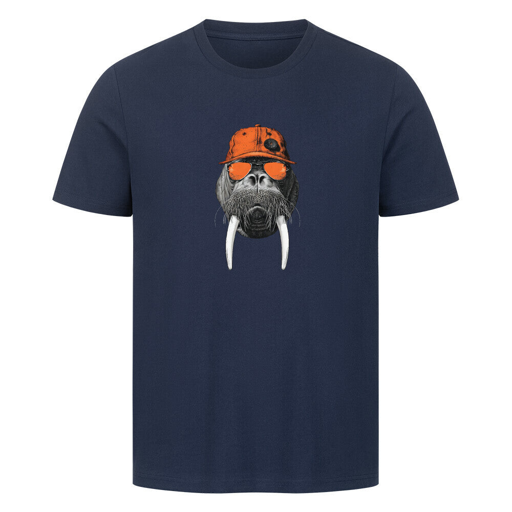 Cooles Walross T-Shirt in french navy