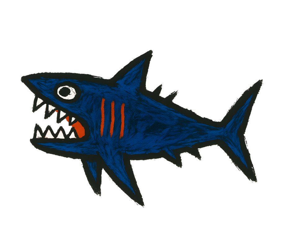 Kinder T-Shirt "Blauer Hai"