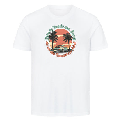Strand T-Shirt im Retro-Look in weiß