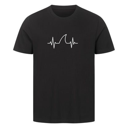 Taucher T-Shirt mit erhöhter Hai Pulsfrequenz in schwarz