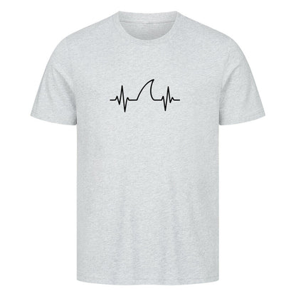 Taucher T-Shirt mit erhöhter Hai Pulsfrequenz in grau