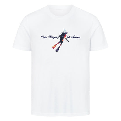 Edles Tauchmotiv T-Shirt in weiß