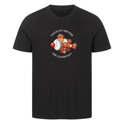 lustiges Clownfisch T-Shirt in schwarz
