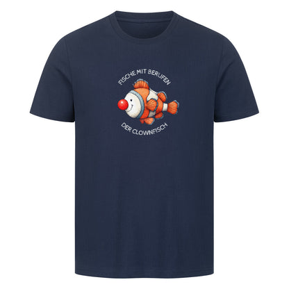 lustiges Clownfisch T-Shirt in blau