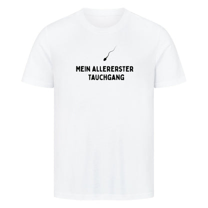 lustiges Taucher T-Shirt in  weiß