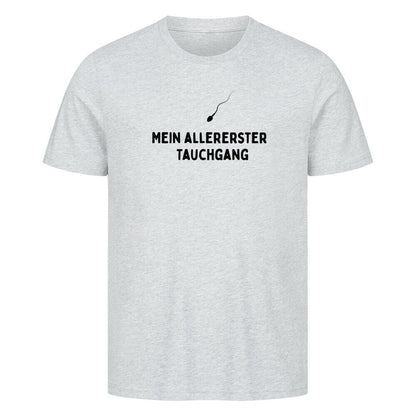 lustiges Taucher T-Shirt in grau